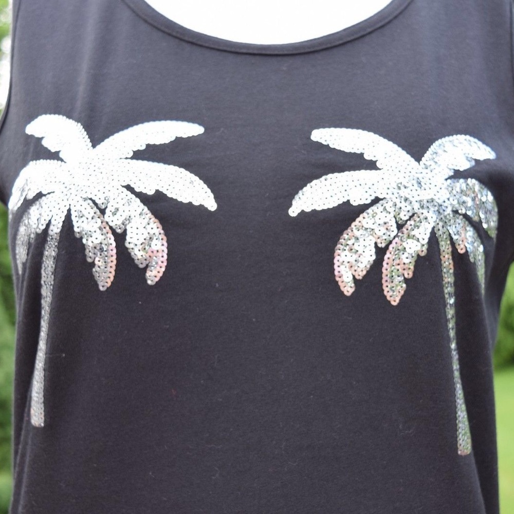 Pink Victoria’s Secret Sequined Palm Tank - Picture 4 of 5